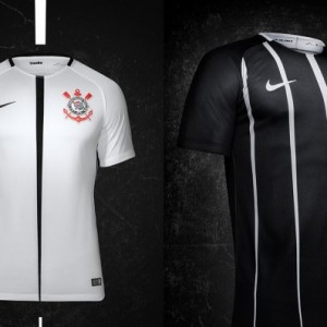 Camisa do Corinthians de 2017 - Uniformes I e II do Timo - Corpo Inteiro