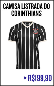 Camisa listrada do Corinthians
