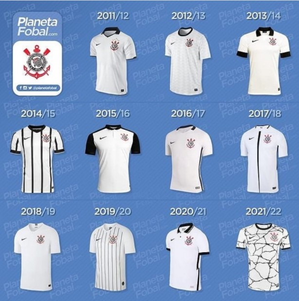ltimos 11 uniformes I do Corinthians: qual o mais bonito?
