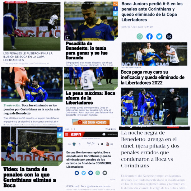 Jornais argentinos repercutem a eliminao do Boca