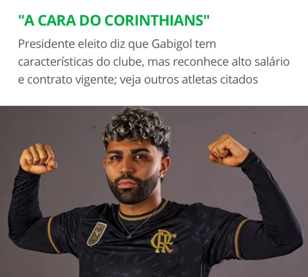 Gabigol: a cara do Corinthians
