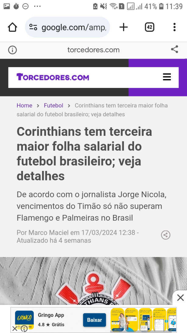 Folha salarial de top trs do Brasil e futebol de Z4..