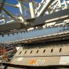 Viso da arquibancada da Arena Corinthians de cima da cobertura