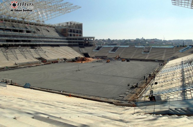Arena Corinthians atinge 76% de concluso