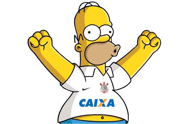 Corinthians deve aparecer nos Simpsons | Crdito: montagem