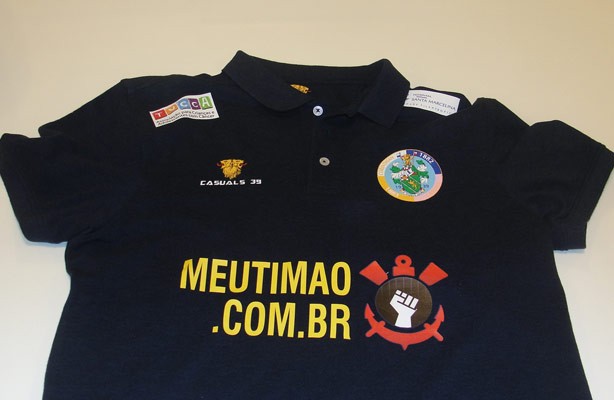 Camisa do Corinthians-Casual com o logo do Meu Timo