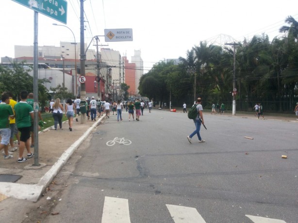 Bomba atirada antes do clssico entre Corinthians e Palmeiras