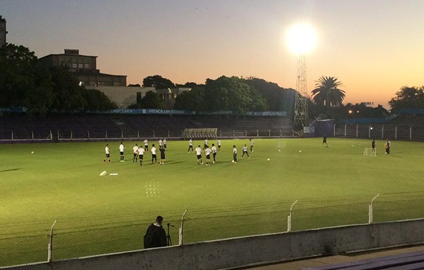Corinthians treinando no Uruguai