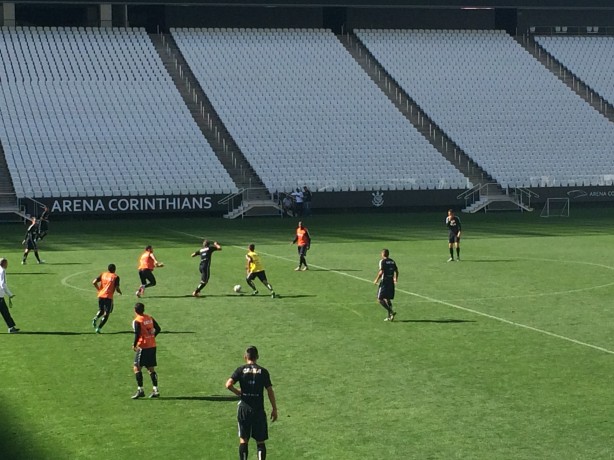 Corinthians treinou na Arena na manh dessa tera-feira