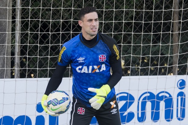 Martn Silva, goleiro do Vasco, no jogar contra o Timo