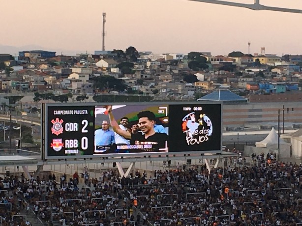 Marquinhos Gabriel foi ovacionado na Arena Corinthians neste sbado