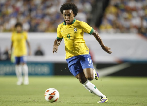 Willian esteve em campo nos ltimos compromissos do Brasil pelas Eliminatrias da Copa do Mundo de 2018