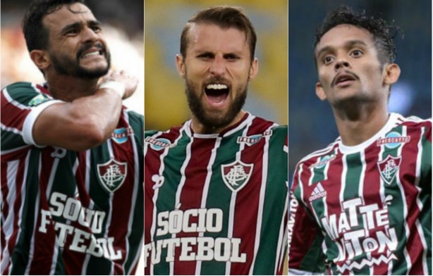 Dourado, Henrique e Scarpa: trio do Fluminense interessa ao Corinthians