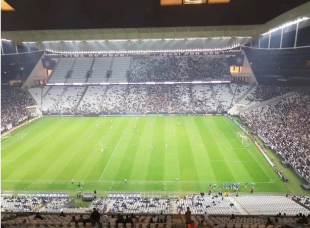 Mdia de pblico pagante da Arena Corinthians na atual temporada  de pouco mais de 30 mil