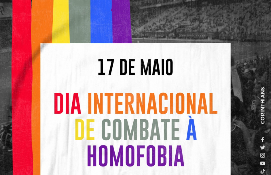 Corinthians fez post para conscientizao em Dia Internacional do Combate  Homofobia