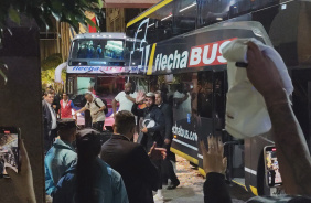 Corinthians desembarcou na Argentina nesta segunda-feira