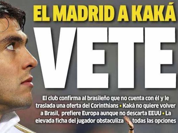 Kak est fora dos planos do Real Madrid