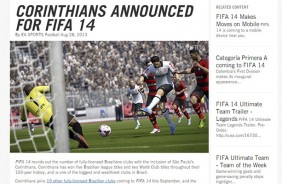 Corinthians confirmado no FIFA 14