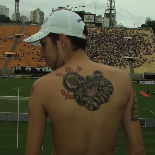Tatuagem do Corinthians do pavilho