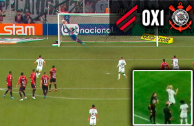 VÍDEO: Bonita comemoração de Róger Guedes no gol de falta do Corinthians contra Athletico-PR