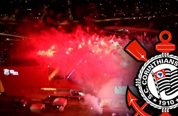 Espetacular entrada do Corinthians na Neo Qumica Arena antes de pegar Santos Copa do Brasil 2022