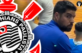 VDEO: Veja as reaes de Antnio Oliveira em jogo de futsal do Corinthians