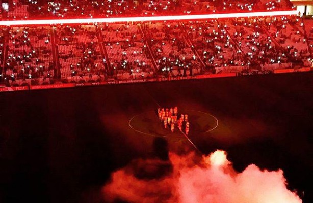 Show de luzes na Arena Corinthians