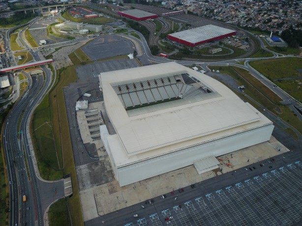 Corinthians Arena, viewed from above; 