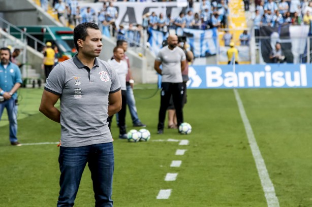 Jair Ventura comandou o Corinthians em seu ltimo jogo como treinador da equipe