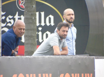 Dirigentes acompanham  jogo-treino entre Corinthians e Atl�tico-PR