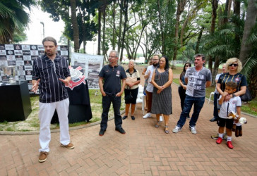 Cerim�nia de inaugura��o do monumento centen�rio da Ponte Grande