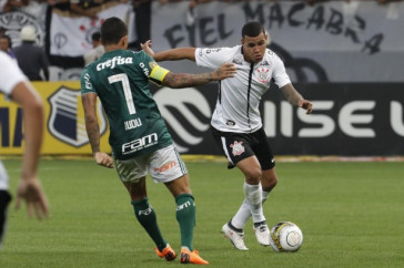 Sidcley durante primeiro jogo da final do Paulist�o 2018, na Arena Corinthians