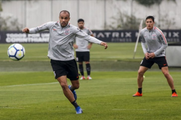 Roger no treinamento desta tarde