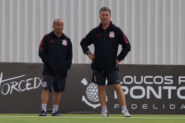 Walmir Cruz durante o treino de hoje no CT