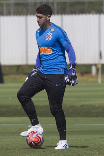 Ca�que Fran�a no treino de hoje no CT Joaquim Grava