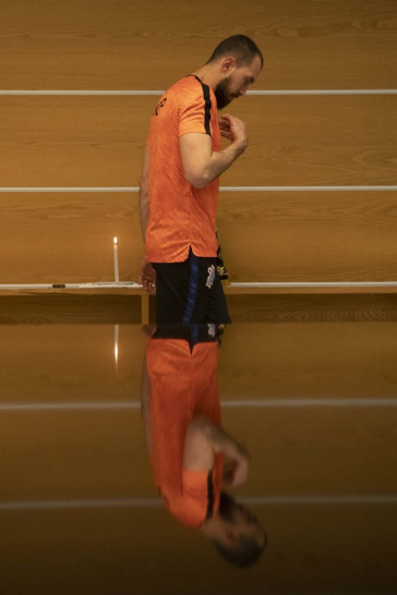 Walter se preparando para a partida