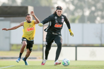 Jogadores na atividade da tarde desta ter�a-feira no CT Dr. Joaquim Grava