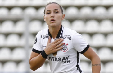 Giovanna Crivelari no jogo contra o Am�rica de Cali, pela Copa Libertadores Feminina