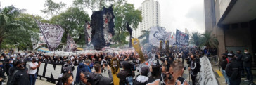 Protesto organizadas do Corinthians no Parque S�o Jorge