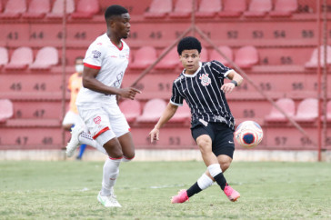 Emerson Urso durante jogo entre Corinthians e Audax, pelo Paulista Sub-20