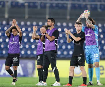 Jogadores do Corinthians ap�s a partida