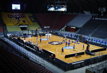 Gin�sio Wlamir Marques prestes a receber um jogo do NBB