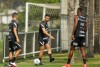 Corinthians se reapresenta e faz treino coletivo no CT Joaquim Grava
