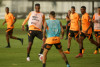 Corinthians faz treino de movimentao visando o jogo contra a Ponte Preta com desfalques