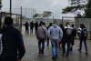 Membros da Gavies da Fiel se renem com diretoria e jogadores do Corinthians no CT Joaquim Grava