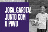 Corinthians sediar projeto Joga, Garota em apoio na incluso de meninas no esporte