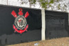Muros do Parque So Jorge so pichados aps empate do Corinthians pelo Brasileiro; clube faz pintura