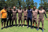 Ex-zagueiro campeo pelo Corinthians compartilha experincia com comisso tcnica da base