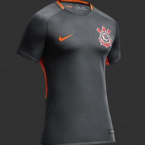Camisa do Corinthians de 2017 - Versão feminina do terceiro uniforme do Corinthians
