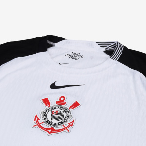 Camisa do Corinthians de 2025 - Camisa I detahe escudo